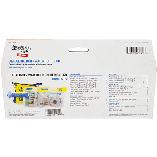 Ultralight/Watertight .9 First Aid Kit – Horizon Outdoor Gear