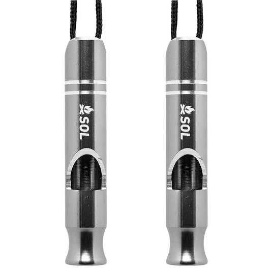 Rescue Metal Whistle- 2 Pack