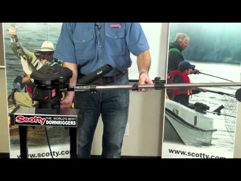 Load and play video in Gallery viewer, Depthpower 60&quot; Electric Downrigger w/200lb Test Braid
