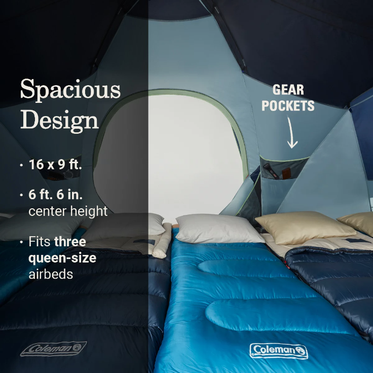 Load image into Gallery viewer, COLEMAN SKYDOME™ XL 10-PERSON CAMPING TENT W/DARK ROOM
