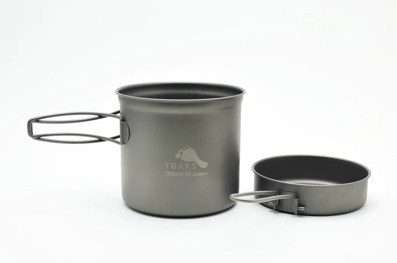 Load image into Gallery viewer, TITANIUM 1100ML POT WITH PAN
