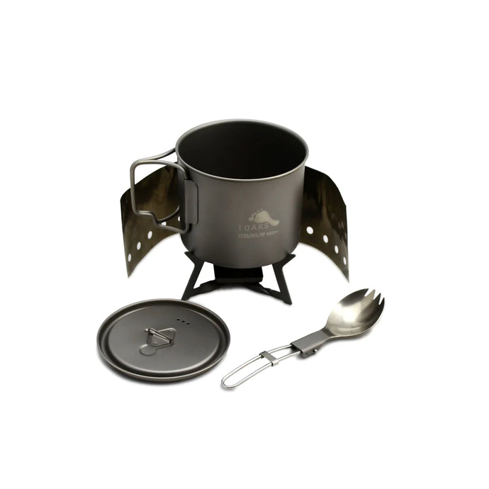 ULTRALIGHT TITANIUM SOLID FUEL COOK SYSTEM