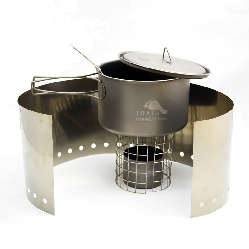 Load image into Gallery viewer, TITANIUM ALCOHOL STOVE COOK SYSTEM WITH 700ML POT
