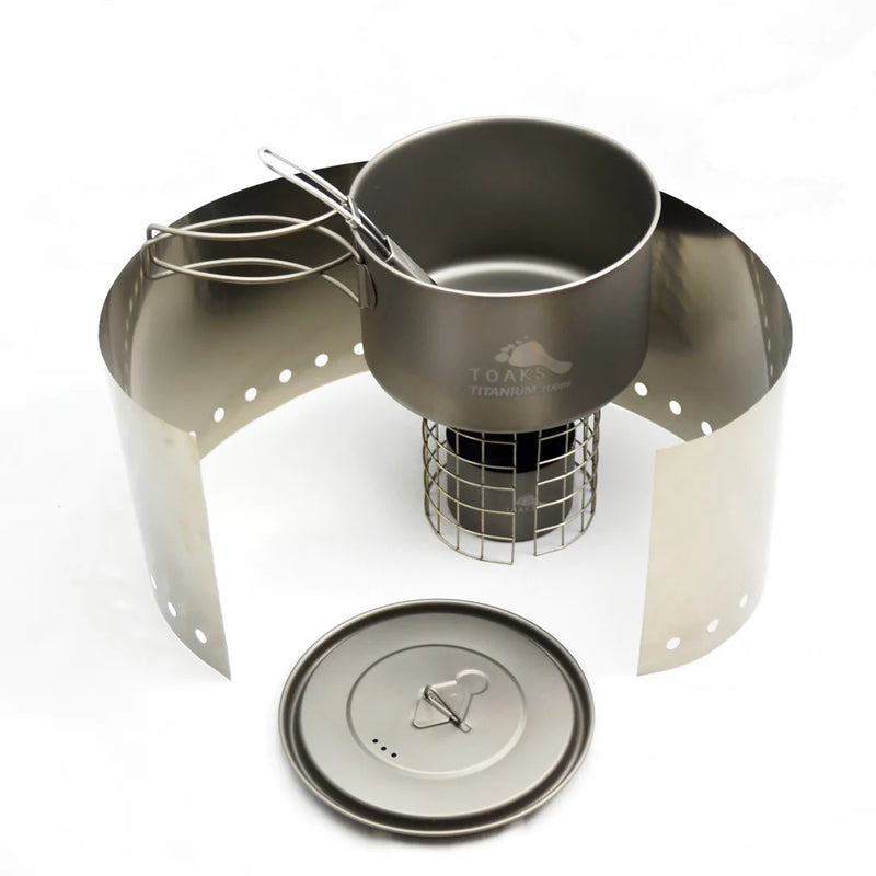 Load image into Gallery viewer, TITANIUM ALCOHOL STOVE COOK SYSTEM WITH 700ML POT
