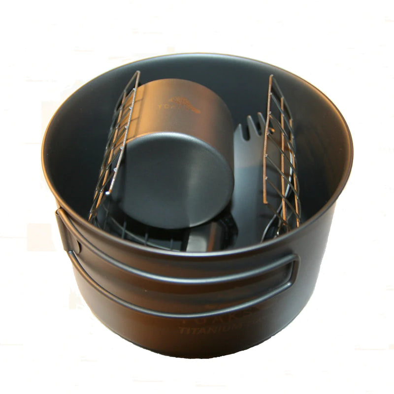 Load image into Gallery viewer, TITANIUM ALCOHOL STOVE COOK SYSTEM WITH 700ML POT
