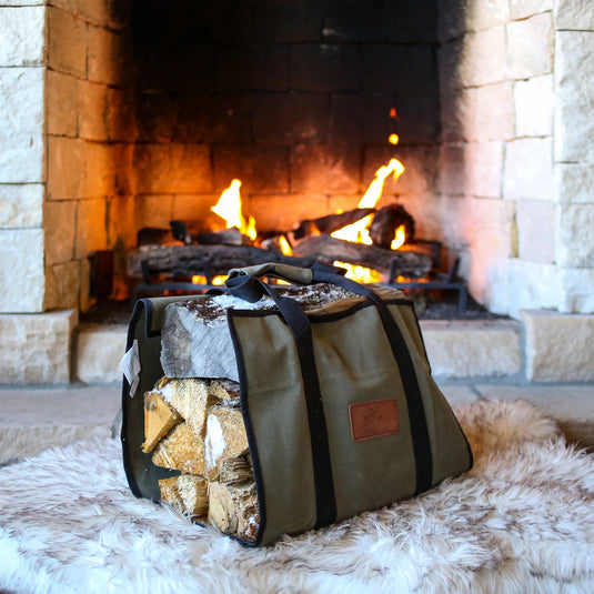 Rectangle Canvas Firewood Log Carriers