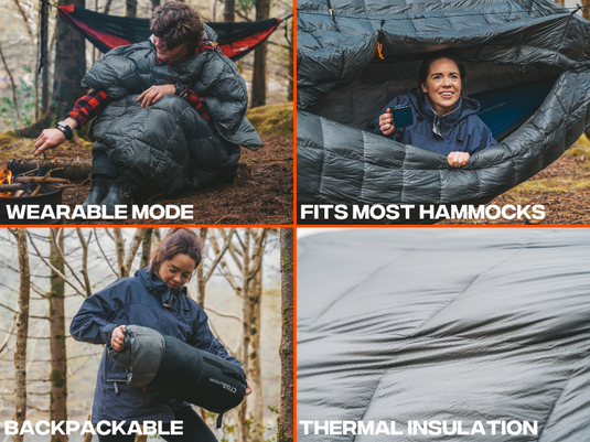 Crua Hammock Culla Thermally Insulated Outer Shell that works with any Hammock