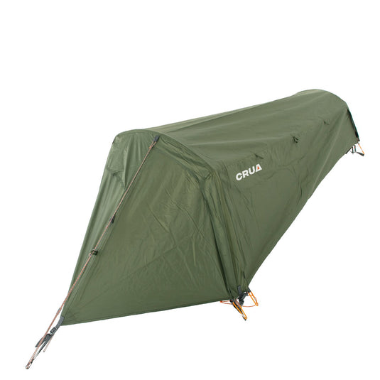 Crua Hybrid Set - 1 Person Set for Camping Ground Tent or Hammock - Included Self-Inflating Mattress and Sleeping Bag
