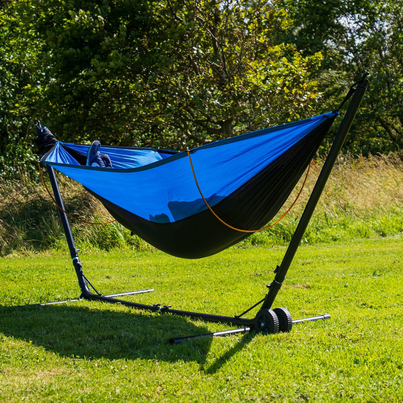 Load image into Gallery viewer, Crua Portable Black Heavy Duty Steel Hammock Stand, Perfect for Any Hammock
