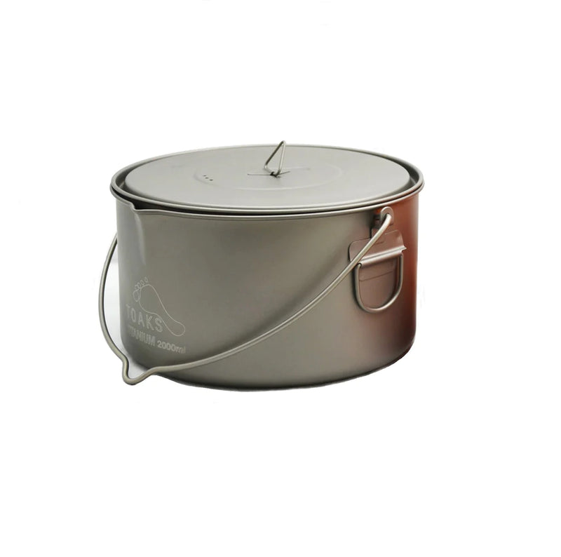 Load image into Gallery viewer, TITANIUM 2000ML POT WITH BAIL HANDLE
