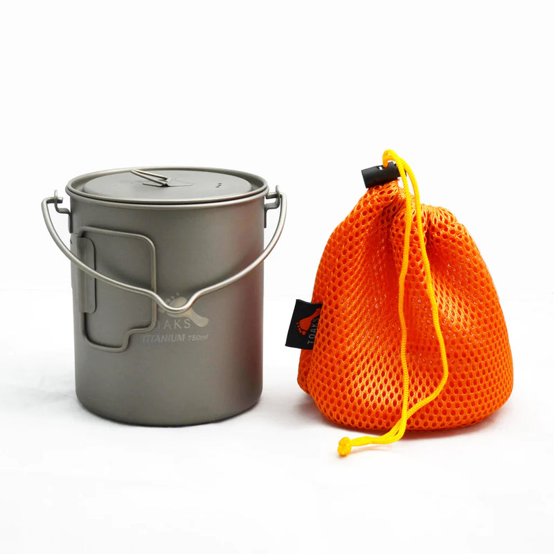 Load image into Gallery viewer, TITANIUM 750ML POT WITH BAIL HANDLE

