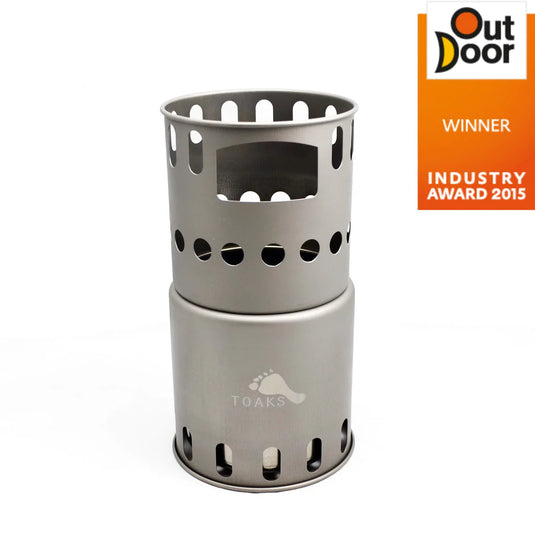 TITANIUM BACKPACKING WOOD BURNING STOVE