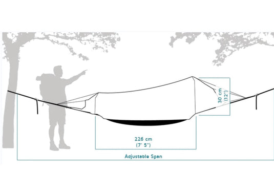 Crua Hybrid - 1 Person Camping Ground Tent or Hammock - Multifunctional