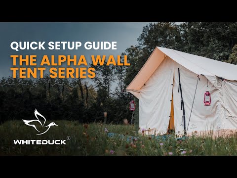 Load and play video in Gallery viewer, ALPHA 12&#39;x14&#39; CANVAS WALL TENT
